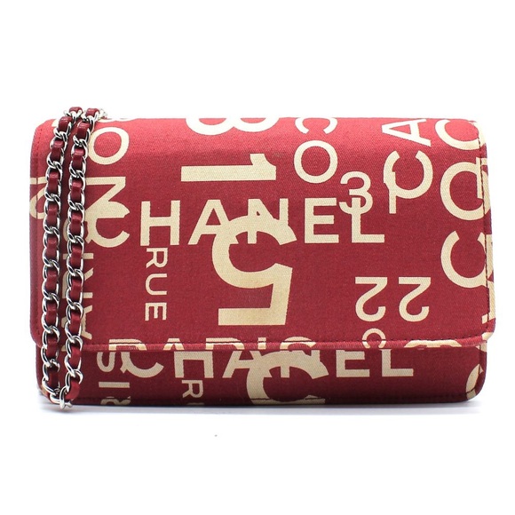Chanel 31 Rue Cambon By The Sea Printed Canvas WOC Wallet on Chain Crossbody Bag - Picture 1 of 14